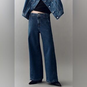 New Anthropologie The Lex Sequin High-Rise Relaxed Tapered Jeans by Pilcro sz 31